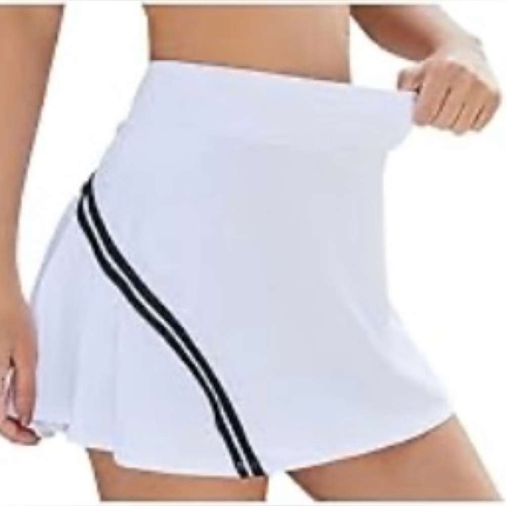 BMJL Womens High Waist Pleated Tennis Skirt /Golf Skorts /Built-in shorts Small - Picture 9 of 16